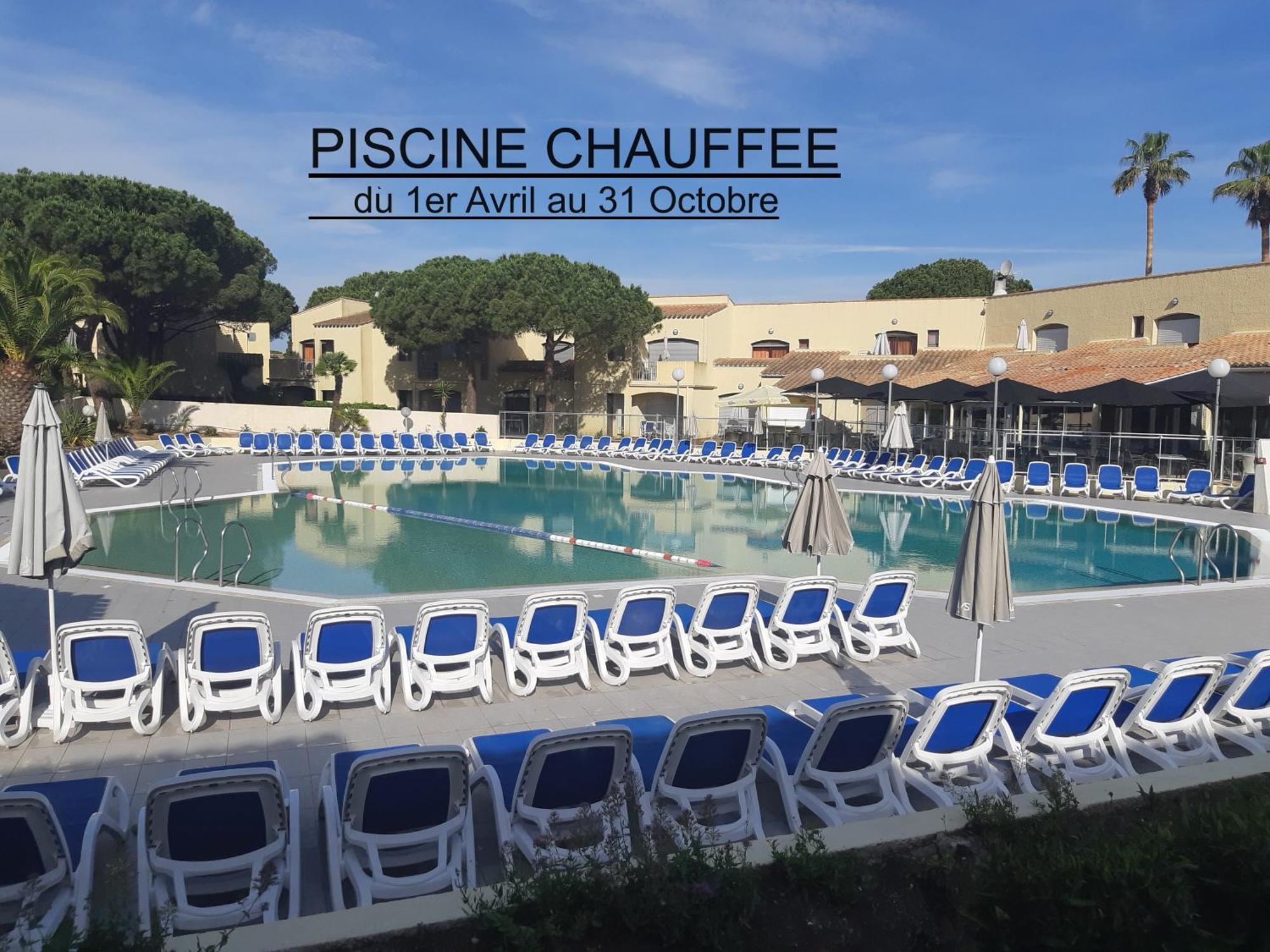 Studio Climatise Cosy Avec Grande Piscine Chauffee Agde Ngoại thất bức ảnh